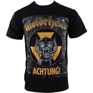 Motörhead Achtung! Тениска с къс ръкав Black M (MHEADTEE06MB02)