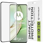 Techsuit Протектор за Motorola Edge 40 / Edge (2023) - 111D пълно покритие / пълно залепено стъкло / 3D извит екран - черен