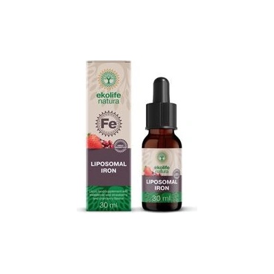Ekolife Natura Liposomal Iron jahoda brusinka 30 ml