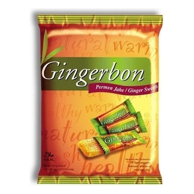 Stykra Gingerbon peprmint - zázvorové bonbony s mátou 125 g