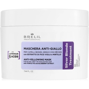 Brelil Anti-yellowing Mask маска против жълти оттенъци за руса и сива коса 220ml
