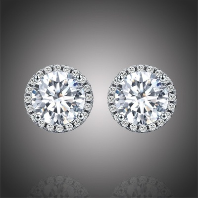 Grace Silver Jewellery stříbrné Swarovski Elements Corinne E-SCE358 stříbrná