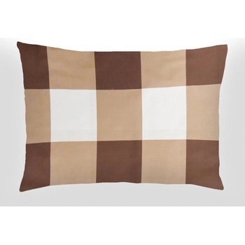 Xpose bavlna Káro hnedá 50 x 70 cm