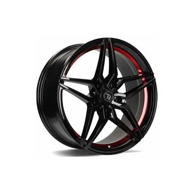 SEVENTY9 SV-A 7.5x17 5x114.3 ET40 black gloss red inner lip