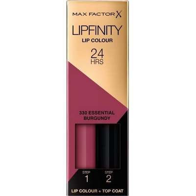 MAX Factor Lipfinity Дълготрайно течно червило, 330 Essential Burgundy, 2.3 ml