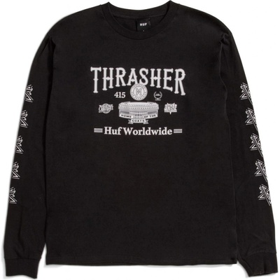 HUF Thrasher Monteray LS Tee black