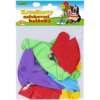 wiky Balónek nafukovací 30cm Krtek kamarádi sada 5 designu