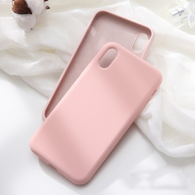 SES Extrapevné silikónové ochranné Apple iPhone XS Max - svetlo ružové