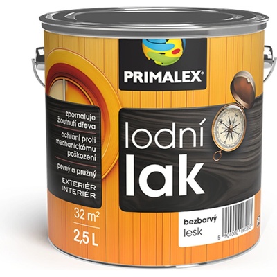 Primalex Lak lodní lesklý, bezbarvý 2,5 l