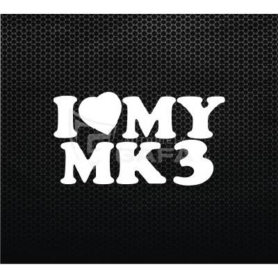 DOP Nálepka - I LOVE MY MK3 - NALEPKA28