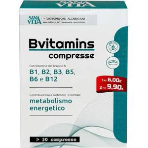 Paladin Pharma Sanavita B Vitamins Compresse Витамини В-Комплекс, 30 таблетки, Paladin Pharma (550765 (50021) PP)
