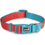Camon Doublе Premium Red/Teal нашийник за куче в четири размера