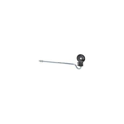 VNT electronics s.r.o. Kruhový izolátor pro předsazené ohrady se zahnutou podpěrou, délka 22 cm, závit M6 - 10 ks