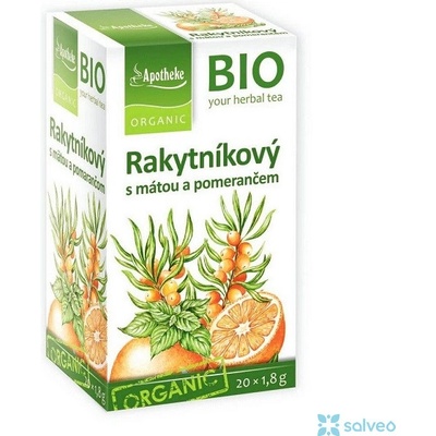 Apotheke Bio Rakytníkový čaj s mátou a pomerančem 20 x 1,5 g