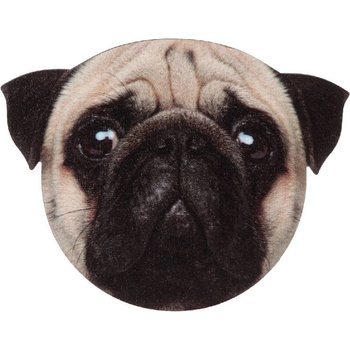 Дървена подложка за чаша с форма на кучешка глава