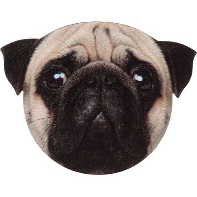 Дървена подложка за чаша с форма на кучешка глава