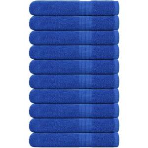 vidaXL Кърпи FROGN 10 бр. Сини 100x200 см 360 г/м2 (136724)