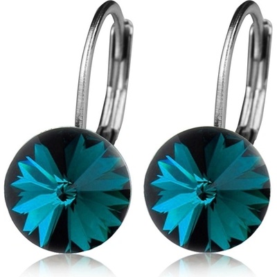 Šperky4U ocelové náušnice blue Zircon NBSS08-BZ