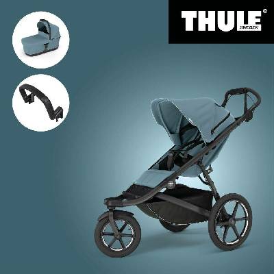 THULE set URBAN GLIDE 3 MID BLUE SINGLE +KORBIČKA+ MADLO 2025