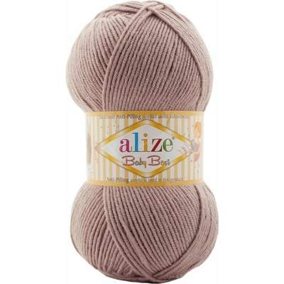 Alize příze Baby Best 142 pastelově světle hnědá
