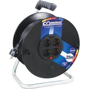 Commel Кабелна макара Commel - 25m, H05VV-F 3G2.5mm2, IP20 (0959)