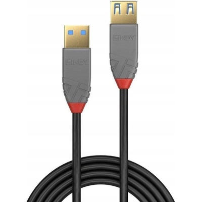 Lindy 36760 USB, USB 3.2 Gen 1 (3.1 Gen 1) USB A, 0,5m, černý
