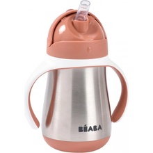 Beaba Hrnček termoizolačný so slamkou nerez 250 ml Terracotta