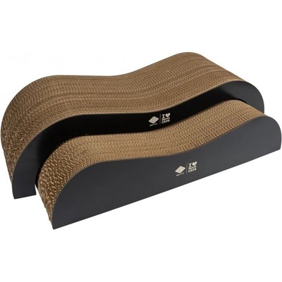 DUVO ARCHIE картонена шезлонг драскалка (2 бр. ) Кафяво-черно, 75 x 18, 5 x 25 см, D&D Белгия - 433/482414