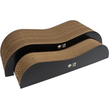 Duvoplus ARCHIE картонена шезлонг драскалка (2 бр. ) Кафяво-черно, 75 x 18, 5 x 25 см, D&D Белгия - 433/482414