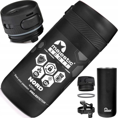 Majestic Sport termoska Nord 420 ml černá