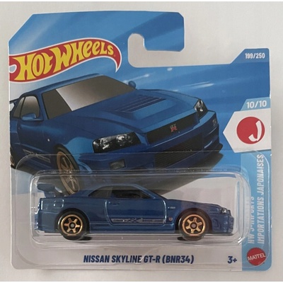 Mattel Hot Wheels Nissan Skyline GT-R BNR34 JDM 10/10 2026 Case K