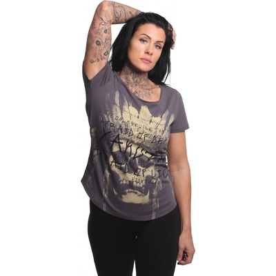 Yakuza Afraid Curved Crew Neck GSB24128 Tmavě šedé