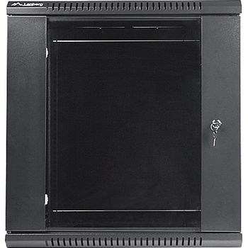 Lanberg rack cabinet 19'' wall-mount 12U / 600x450 for self-assembly (flat pack), black (WF01-6412-10B)