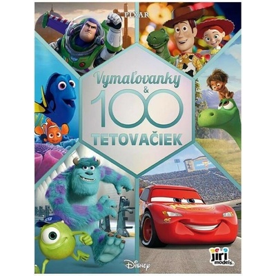 Jiri Models 3737-6 Disney vymaľovanky a 100 tetovačiek chlapčenské motívy