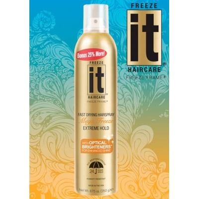 Freeze it Hair Spray 24 Hour Hol extrémne silne tužiaci lak na vlasy 283 g