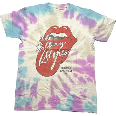 The Rolling Stones tričko Tour of USA '78 biele