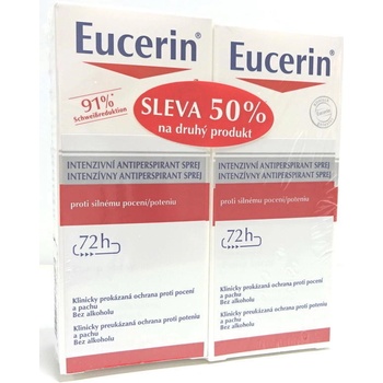 Eucerin Intenzivní antiperspirant spray (Anti-Transpirant Intensive) 2 x 30 ml