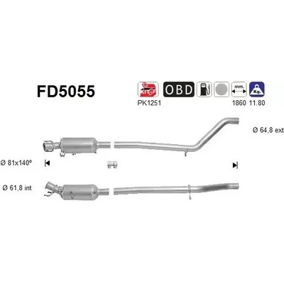 AS Filtr pevných částic ASA FD5055