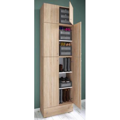 VCM Lona XXL s nástavcem a zásuvkou 70 × 39 × 240 cm dub sonoma