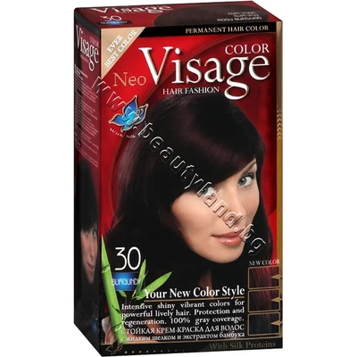 Боя за коса Visage Fashion Permanent Hair Color, 31 Mahogany, p/n VI-206031 - Трайна крем-боя за коса, махагон (VI-206031)