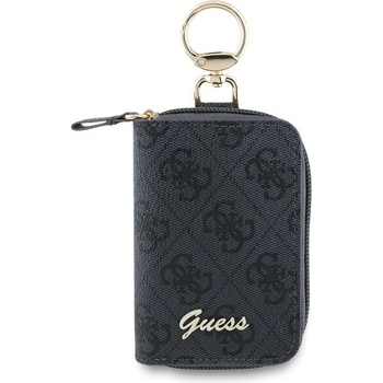Kľúčenka Guess PU 4G Script Logo Black