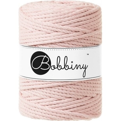 Bobbiny 3PLY Macrame Rope 5 mm 100 m Pastel Pink Špagát