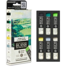 Súprava olejových farieb v tyčinke Oil Stick Sennelier 6 ks stylized landscape