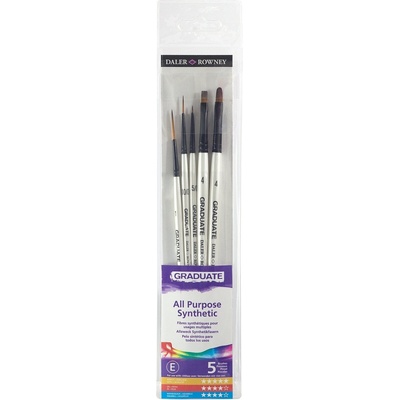 Daler-Rowney Graduate Multi-Technique Brush Synthetic Script Spotter/Liner Комплект четки 5 бр (212550003)