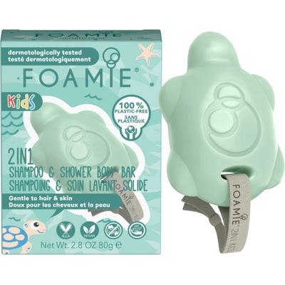 Foamie Kids Turtelly Cool 2in1 Shampoo & Shower Body Bar 80 g