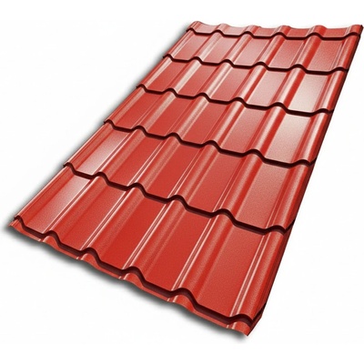 Blachotrapez Diament Eco Plus 0,5 taška 350 mm Pladur lesk RAL 3009 oxidovaná červená 1,9 m