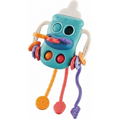 Bibi-Inn Бебешка сензорна играчка Bibi-Inn - Baby bottle, синя (112491)