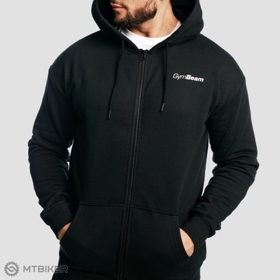 GymBeam mikina so zipsom Zone Black