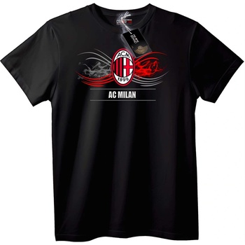 NOONEBRAND Тениска AC Milan - M, Black