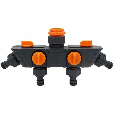 adaptér na kohoutek-rozdělovač 4cestný 1/2" + 3/4" + 1"